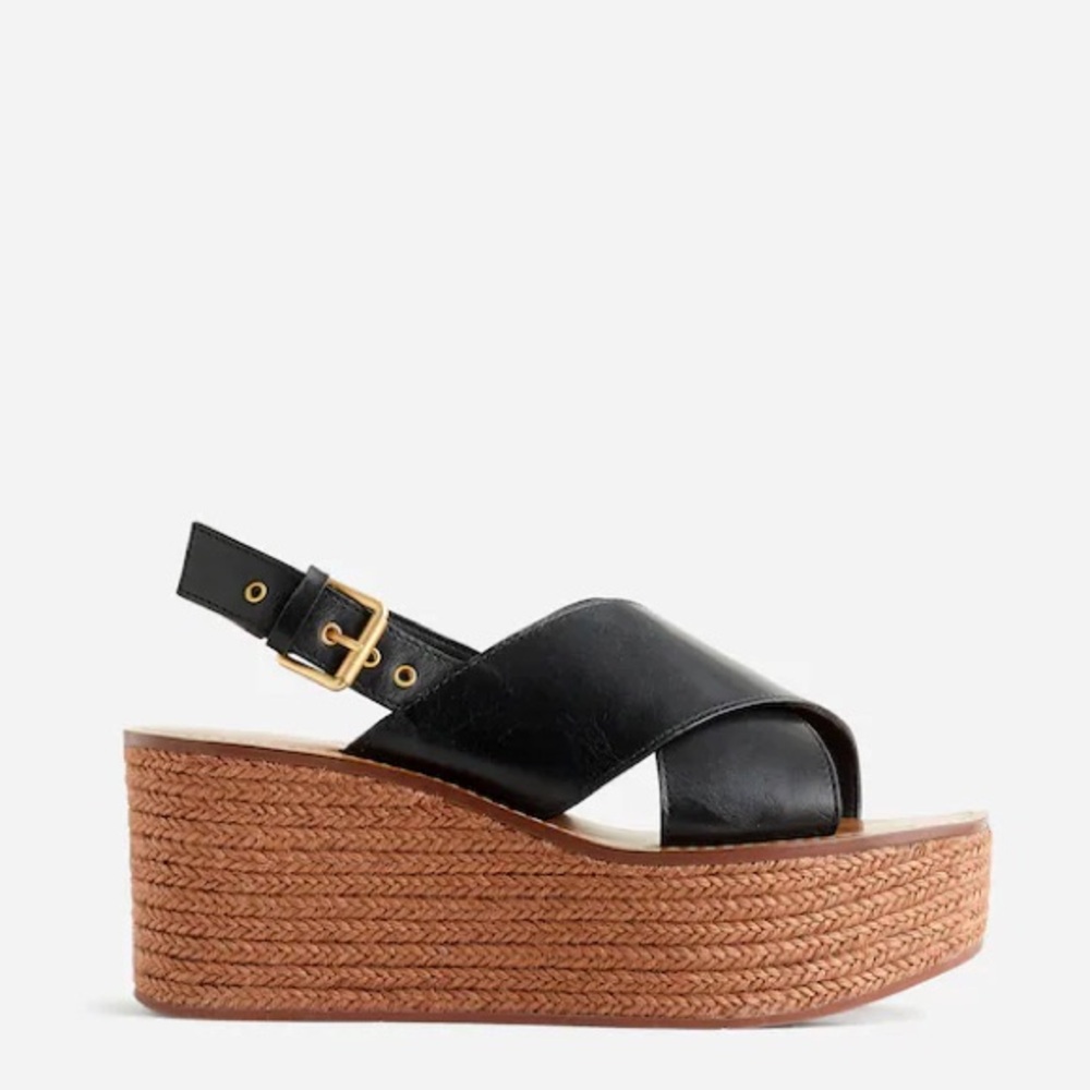 Madewell The Amee Wedge Sandal in Black Size 7 M $158 NU912‎ - Picture 2 of 11